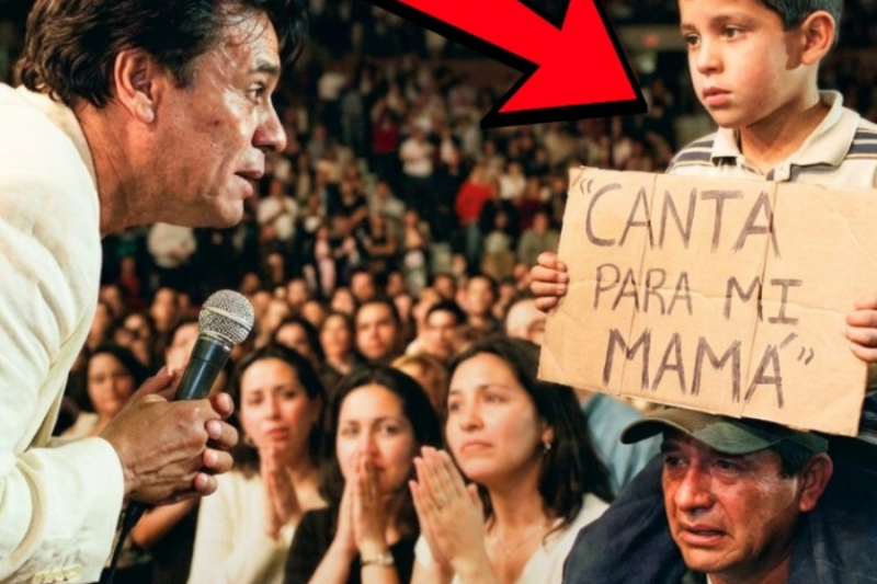 Juan Gabriel SE QUEDÓ PARADO Cuando un Niño Levantó un Cartel — Lo que Hizo Después SACUDIÓ el MSG