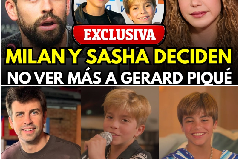 El Desgarrador Motivo por el que los Hijos de Shakira y Piqué se Niegan a Ver a su Padre: Un Ultimátum que lo Cambia Todo