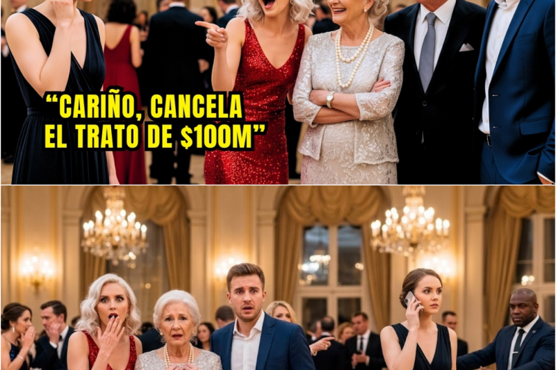La familia Millonaria se burló de una mujer en la fiesta y su esposo canceló el trato de millones