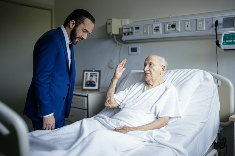 Lo que hizo Bukele al encontrar a un veterano de guerra olvidado cambió todo el sistema de salud.