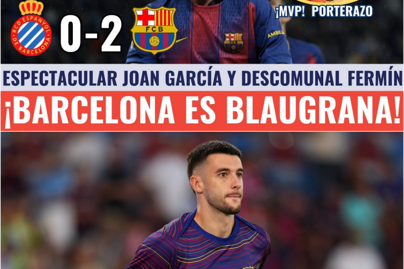 EL BARÇA GANA 0-2 AL ESPANYOL CON UN BRUTAL JOAN GARCÍA | DOS ASISTENCIAS DE FERMÍN Y GOLAZO DE OLMO
