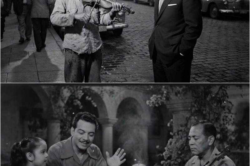 El día que CANTINFLAS se detuvo por un VIOLINISTA CIEGO… y lo que hizo CAMBIÓ su destino