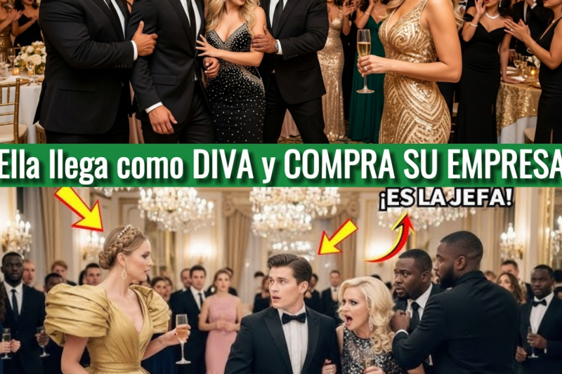 Millonario invita a la LIMPIADORA por “broma”… Ella llega como DIVA y COMPRA SU EMPRESA