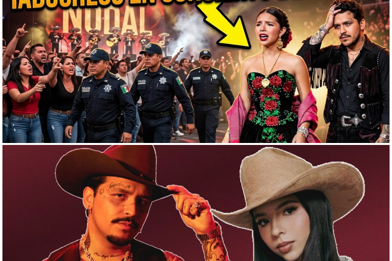 Escándalo en la Plaza de Toros: Ángela Aguilar Desata Abucheos y un Controvertido Operativo Policial en el Concierto de Christian Nodal