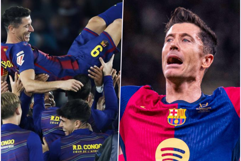 Lewandowski se despidió del Barcelona con honores de ídolo