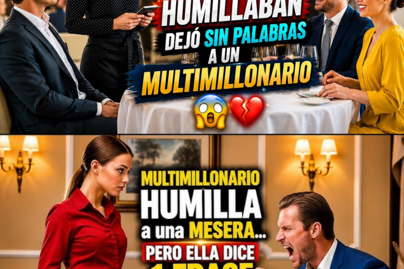 LA MESERA QUE TODOS HUMILLABAN DEJÓ SIN PALABRAS A UN MULTIMILLONARIO