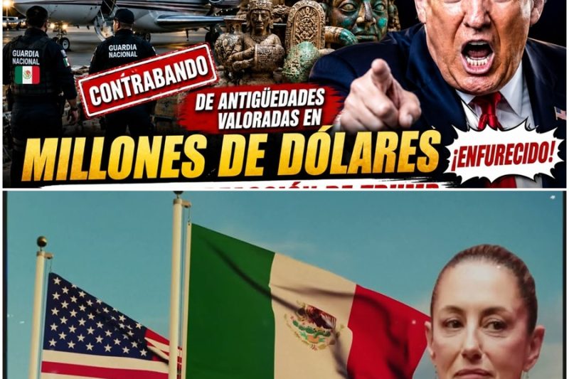 México detiene avión de EE.UU. por contrabando millonario de antigüedades…y reacción de Trump s