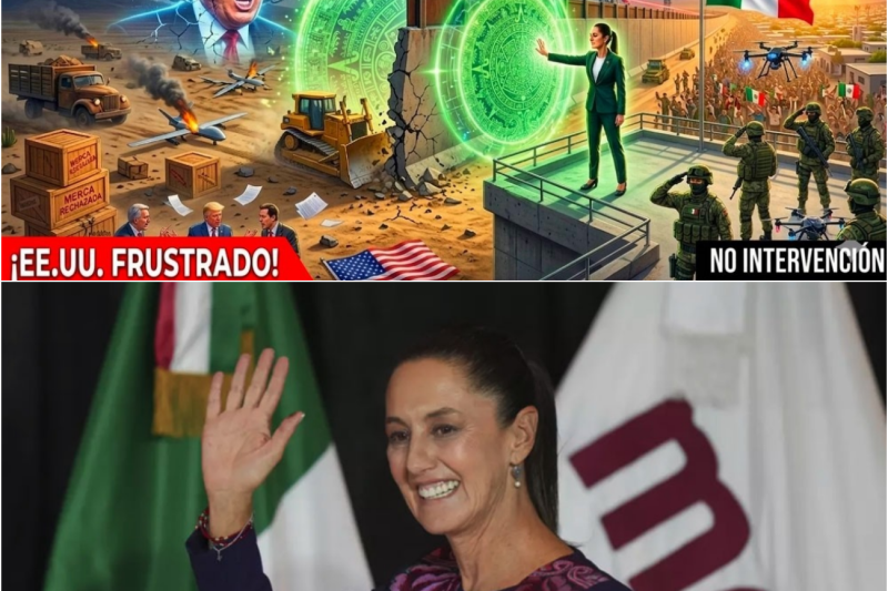 ¡GOLPE DE AUTORIDAD! Sheinbaum rechaza el muro y la intervención de EE.UU…