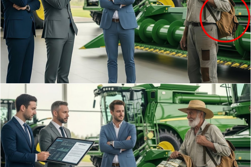“¡LLEVARÉ 3 COSECHADORAS JOHN DEERE!”, dijo el Campesino… Todos se BURLARON y él PAGÓ en efectivo