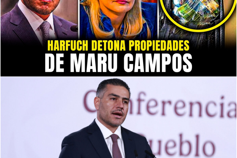 HARFUCH DETONA 8 PROPIEDADES de MARU CAMPOS en CHIHUAHUA: HALLAN MILLONES OCULTOS