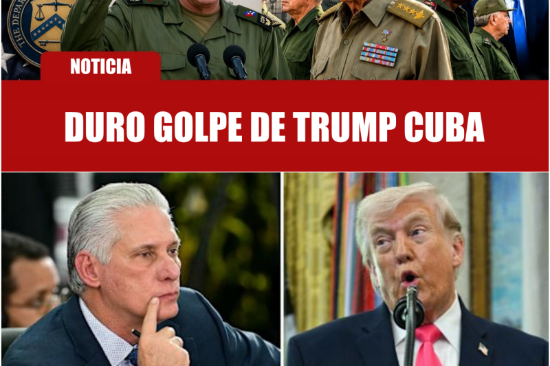 NOTICIA: DURO GOLPE DE TRUMP CUBA | BLOQUEO DE BIENES | BLOQUEA VISAS A PERSONAS LIGADAS AL RÉGIMEN