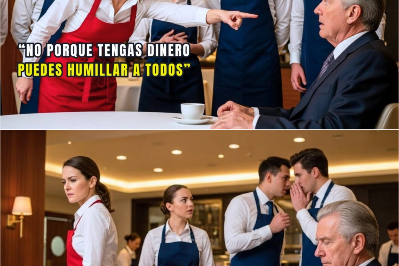 Todos Temían Al Millonario… Hasta Que La Nueva Camarera Lo Hizo Callar Ante Todos
