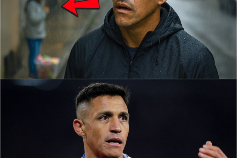 ¡ALEXIS SÁNCHEZ ve a una NIÑA VENDIENDO DULCES BAJO LA LLUVIA… y DETIENE TODO!