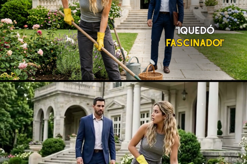 La hija del jardinero cubrió el turno de su padre… y el millonario quedó fascinado al verla
