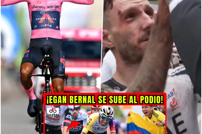 Egan Bernal resurge entre el caos: podio histórico en un Giro de Italia marcado por una caída masiva y el triunfo de Thomas Silva