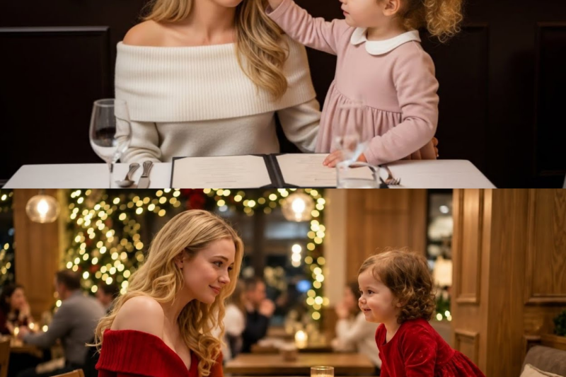 She Sat Alone on a Christmas Blind Date—Then a Little Girl Climbed Onto the Chair Beside Her…