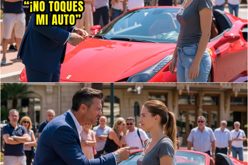 “¡No lo toques!” Millonario humilla a una Mujer por tocar su Ferrari y luego queda helado