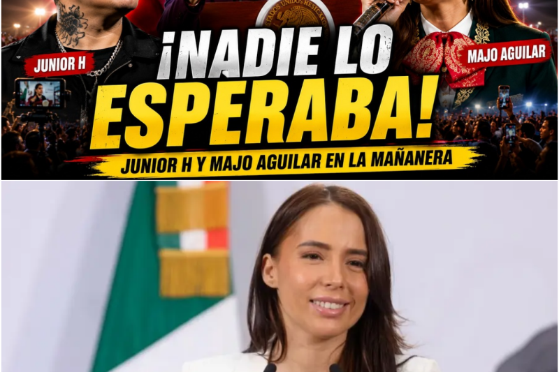 ¡ÚLTIMA HORA! Junior H y Majo Aguilar Sacuden la Mañanera con un Histórico Anuncio para la Música Mexicana