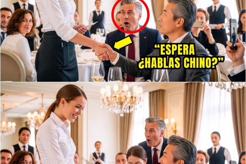“¡Intenta decir eso!” El Millonario se burló del acento de la mesera, pero ella habló perfecto CHINO