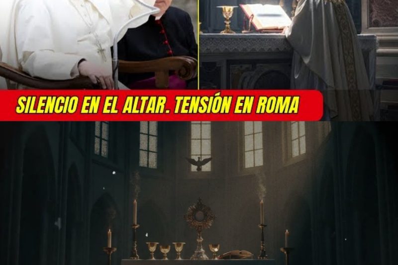 ¡URGENTE! Durante la misa desaparece el nombre del Papa y Roma guarda silencio