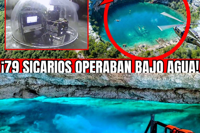 🇲🇽🚨¡SEDENA HALLA BASE DE CJNG EN CENOTE SELLADO DE YUCATÁN! 79 SICARIOS OPERABAN 40 METROS BAJO AGUA