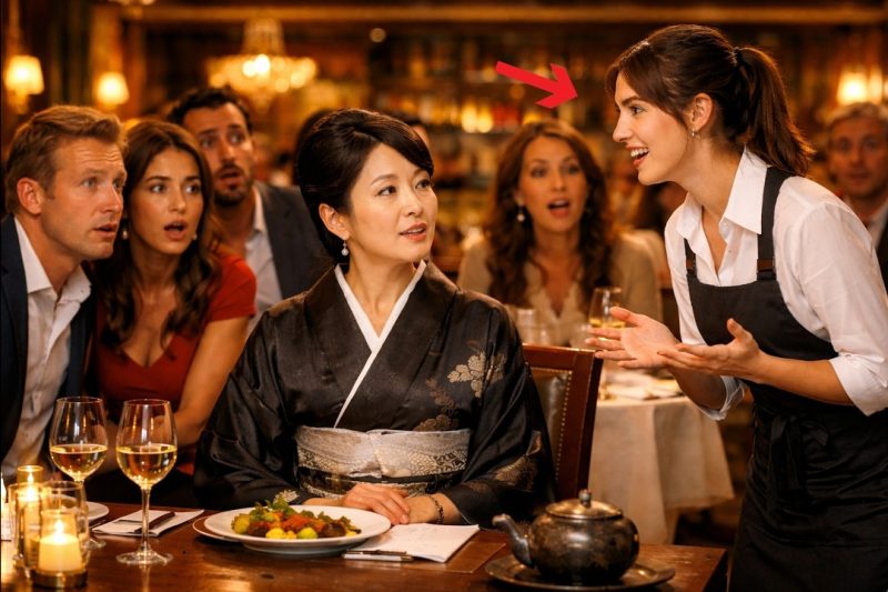 La millonaria japonesa hablaba y nadie la entendía… hasta que la mesera habló.