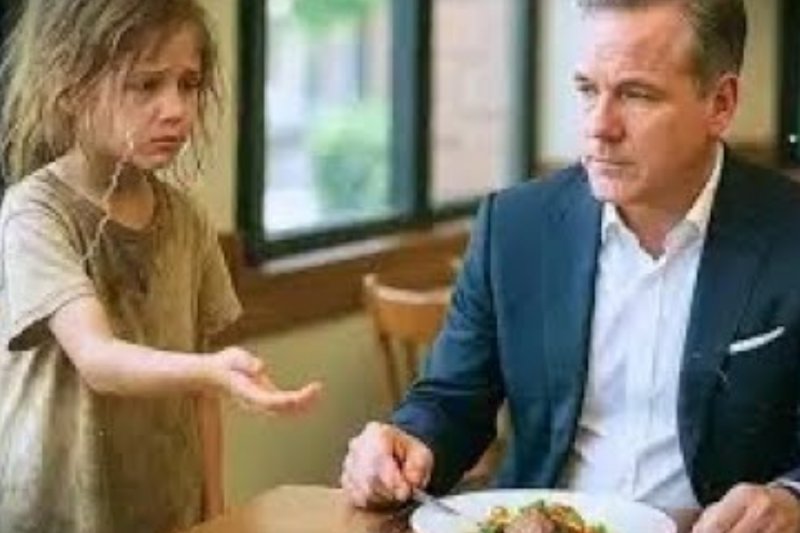 NIÑA MENDIGA PIDE COMIDA A UN MILLONARIO QUE CAMBIÓ SU VIDA COMPLETAMENTE