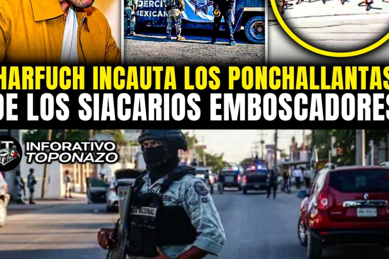 HARFUCH INCAUTA CAMIONETA con PONCHALLANTAS de SICARIOS que EMBOSCARON FEDERALES en MATAMOROS
