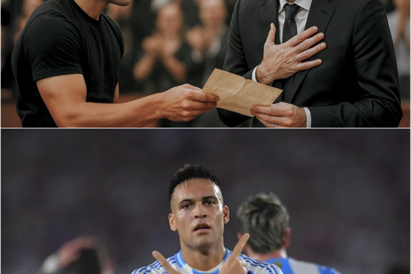 LAUTARO MARTÍNEZ entrega una CARTA SORPRESA a DIEGO MILITO… ¡Y SU REACCIÓN EMOCIONA A TODO EL PAÍS!