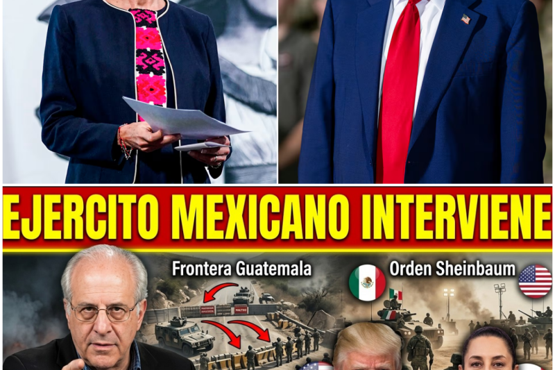 ¡Sheinbaum detiene el plan de Trump! El ejército bloquea la ruta de invasión desde Guatemala | Prof