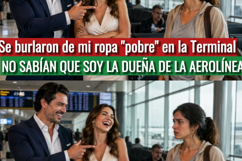 Se burlaron de mi ropa “pobre” en la Terminal… NO SABÍAN QUE SOY LA DUEÑA DE LA AEROLÍNEA