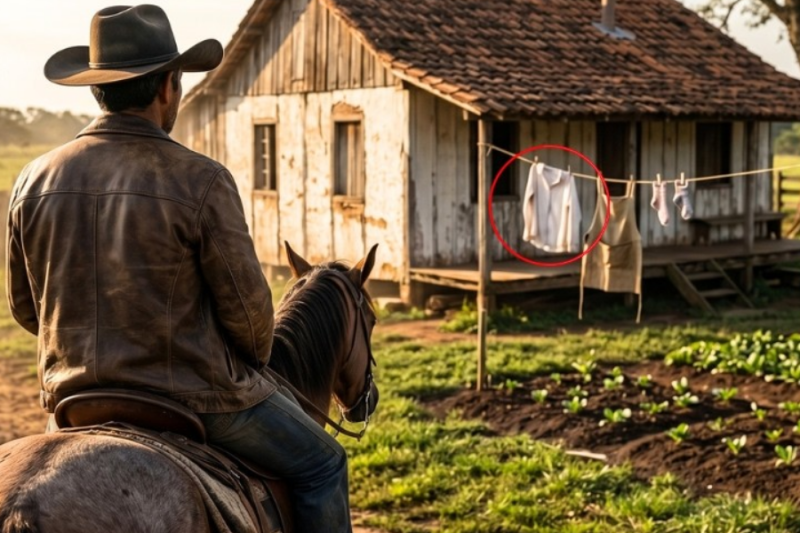 Él Volvió Después De Años Para Vender El Rancho… Pero Había Ropa En El Tendedero…