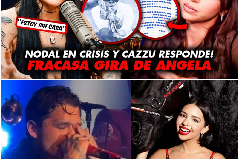EL HUNDIMIENTO DE NODAL Y ÁNGELA AGUILAR MIENTRAS CAZZU HACE HISTORIA: ESCÁNDALOS, CONCIERTOS VACÍOS Y RÉCORDS MUNDIALES