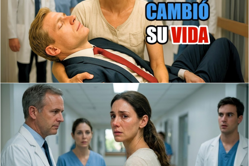 VENDEDORA POBRE lleva a MILLONARIO al Hospital a Toda Prisa… días después, su VIDA CAMBIÓ