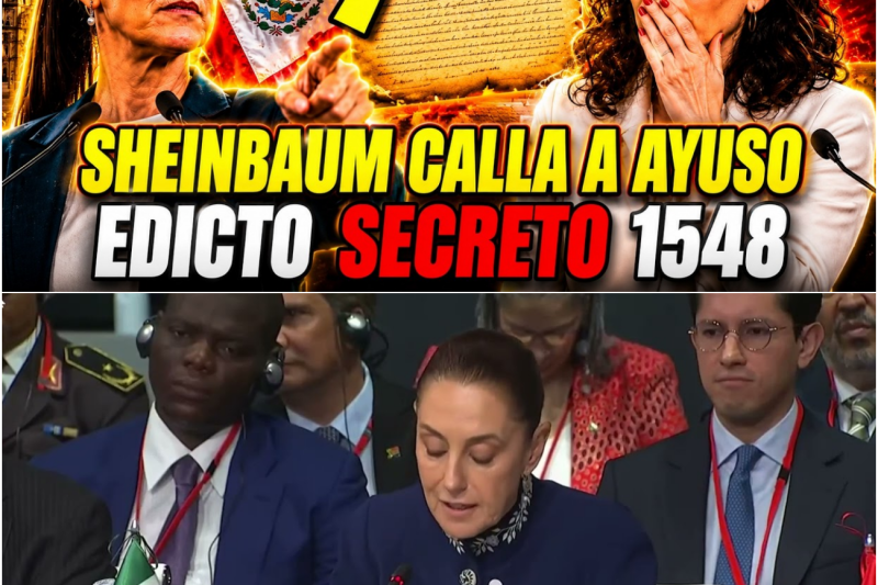 Lección soberana: Claudia Sheinbaum frena el discurso colonial de Isabel Díaz Ayuso con un documento histórico del propio rey de España