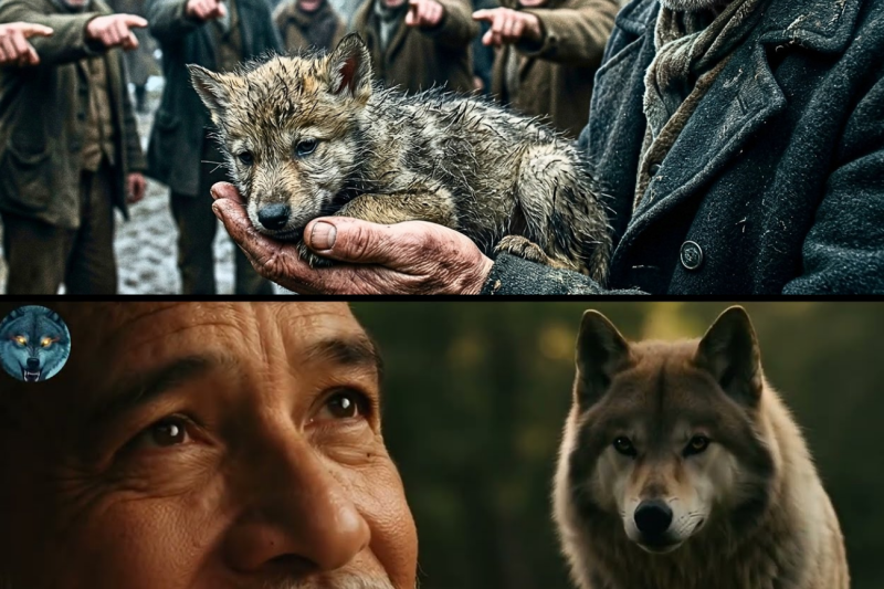 Se rieron cuando compró un lobo moribundo como mascota… hasta que un día todos lo necesitaron