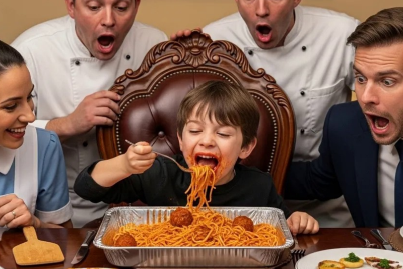 NESSUNO RIUSCIVA A FAR MANGIARE IL FIGLIO DEL MILIONARIO… FINCHÉ LEI HA CAMBIATO TUTTO