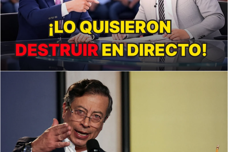 Petro enfrenta a la MENTIRA en vivo — periodista revela TODO y desaparece