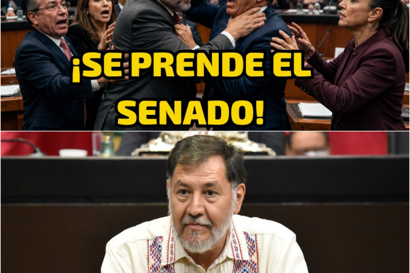 ¡A MÍ NO ME GRITES! El manotazo de Noroña que hizo temblar a Alito Moreno en pleno debate