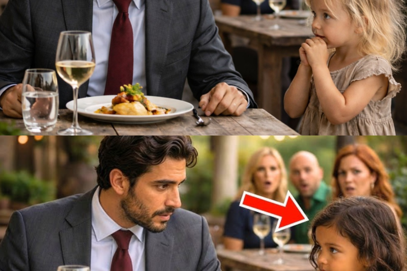 “Papá, ¿Puedo Comer Contigo?” — La Pregunta que Derrumbó el Orgullo de un Millonario