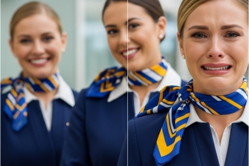 Azafata rusa fría llega a Colombia y llora al conocer a un trabajador del aeropuerto