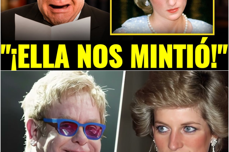 El misterio de las cartas desclasificadas de Lady Di a Elton John que revelan sus miedos más profundos