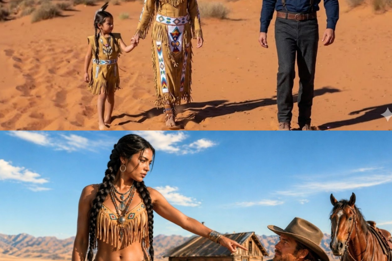 Una viuda apache suplica al vaquero solitario que la convierta en su esposa Emotiva del Viejo Oeste