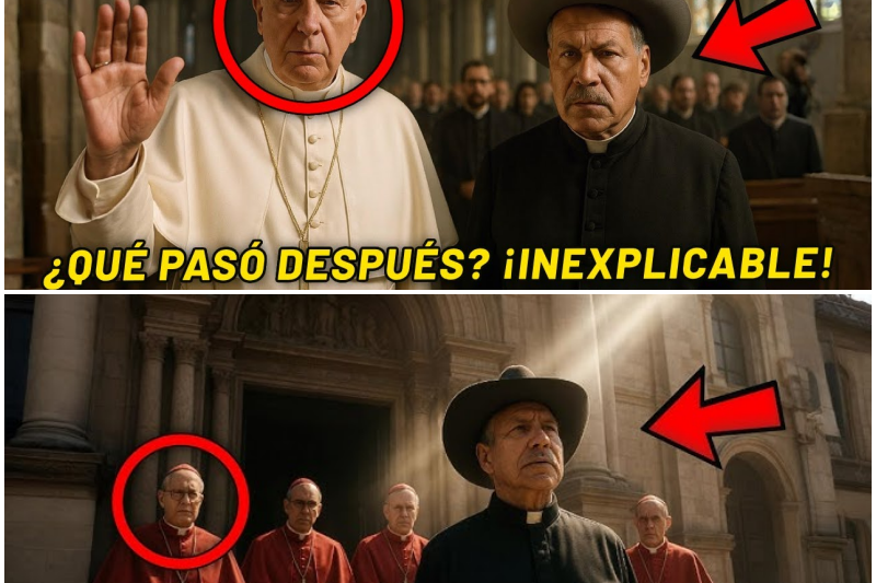 Hace instantes: El Papa León XIV detiene una ceremonia… y todos miran al Padre Pistolas