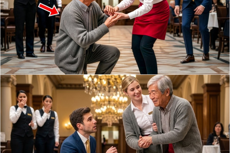 La Mesera Ayuda Al Japonés Humillado… Pero 3 S Después Llega El Hijo Del Millonario Y Hace Esto