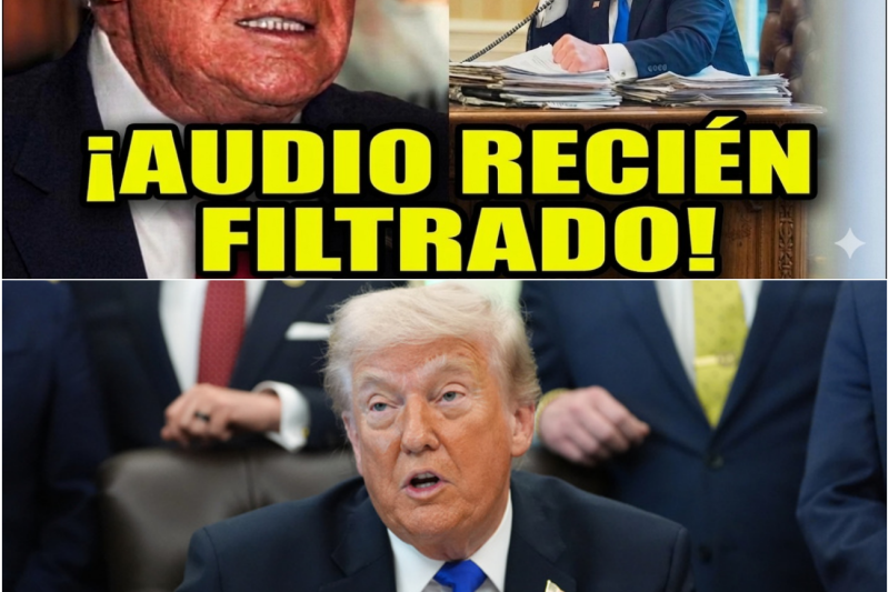 Trump entra en pánico cuando un audio explosivo expone lo que nadie debía saber.