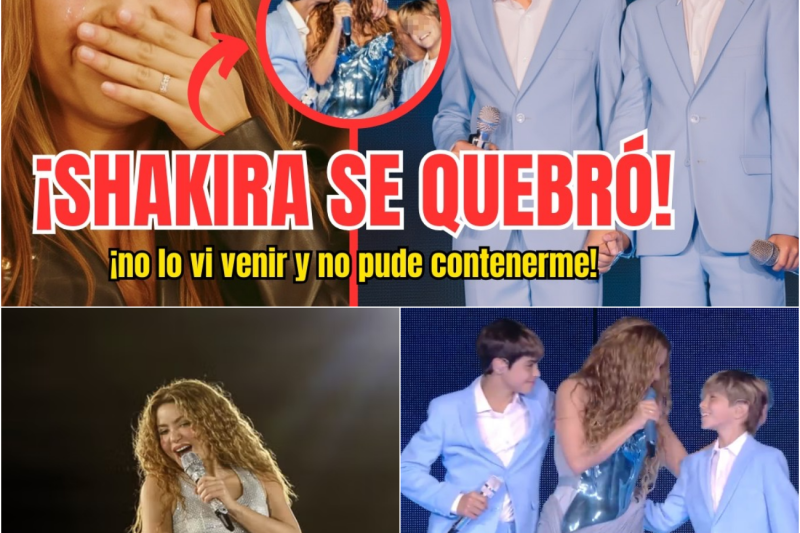 SHAKIRA LLORÓ en PLENO SHOW y la RAZÓN son sus DOS HIJOS que nadie esperaba ver