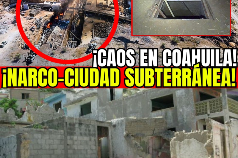 🇲🇽🚨¡SEDENA DESCUBRE “NARCO-CIUDAD SUBTERRÁNEA” EN COAHUILA! CJNG EXCAVÓ CALLES Y 95 SICARIOS OCULTOS