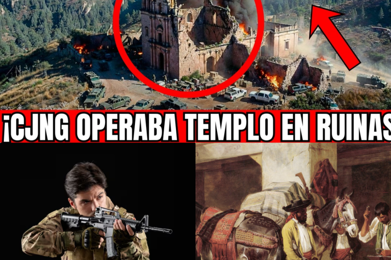 ¡Impactante! El Ejército Desmantela un “Narco-Santuario” Oculto en un Templo Histórico en Ruinas