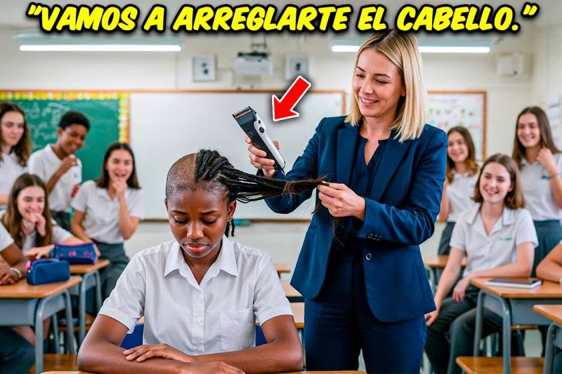 Maestra Le Corta El Pelo a Una Niña Negra—Sin Saber Que Su Madre Es La Jefa de Policía.